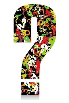 Vector question mark Illustrazione stock