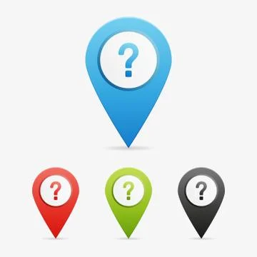 Vector question mark  pointers Stock Illustration