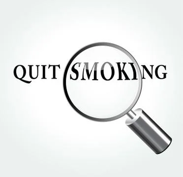 Vector quit smoking concept illustration Stock Illustration