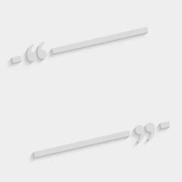 Vector Quote Blank Empty. Quote Form. Bracket. Stock Illustration