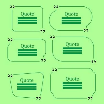 Vector Quote Bubbles Vector Quote Bubble. Set of Speech Bubbles. Empty Tem... Stock Photos