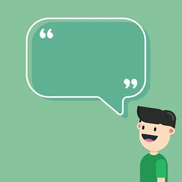 Vector of Quote Template. Good for quote post, quote design, quote content, etc. Stock Illustration