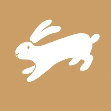 Vector rabbit icon. Stock Illustration