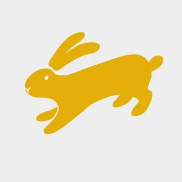Vector rabbit icon. Illustrazione stock
