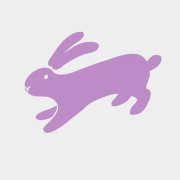 Vector rabbit icon. Stock Illustration
