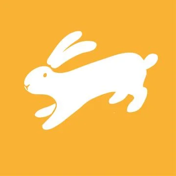 Vector rabbit icon. Stock Illustration