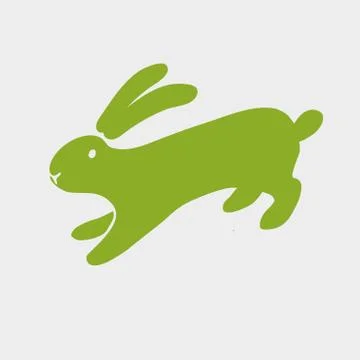 Vector rabbit icon. Stock Illustration