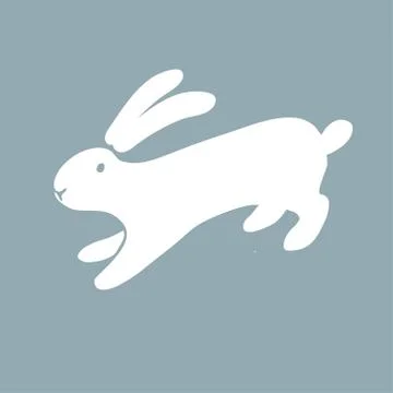 Vector rabbit icon. Illustrazione stock