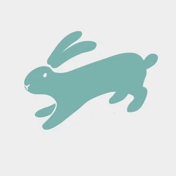 Vector rabbit icon. Stock Illustration