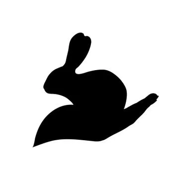 Vector rabbit logo. Stock Illustration