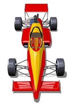 Vector race car isolated Stock Illustration