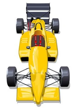 Vector race car isolated Stock Illustration