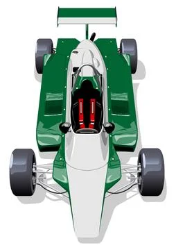Vector race car isolated Stock Illustration
