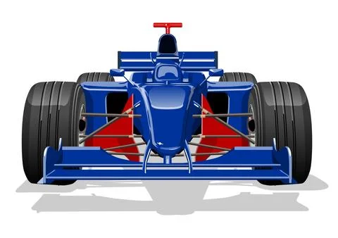 Vector race car isolated Stock Illustration