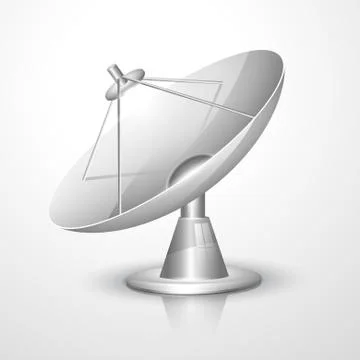 Vector radar dish Stock Illustration