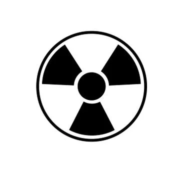 Vector radiation flat icon power new design Stock Illustration