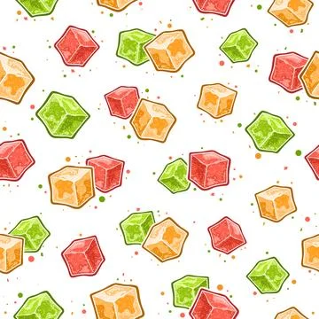 Vector Rahat Lokum seamless pattern イラスト素材