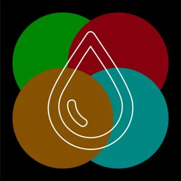 Vector rain drop illustration - raindrop Stock Illustration