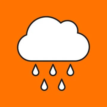 Vector rain icon. Eps10 Stock Illustration
