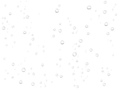 Vector rain water drops on white background. Pure realistic droplets condensed. Stock-Illustration