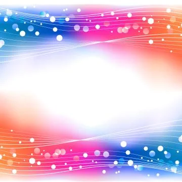 Vector rainbow abstract defocused bokeh lights background. Stock Illustration