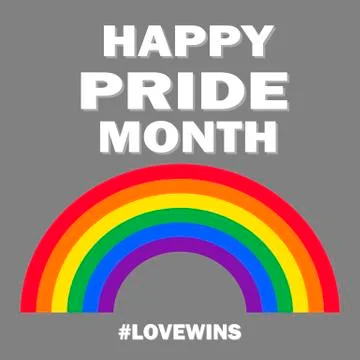 Vector rainbow close-up - LGBT poster Stock-Illustration