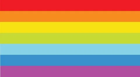 Vector of rainbow flag sexual identity Illustrazione stock
