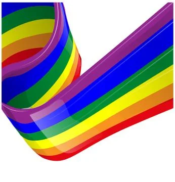 Vector rainbow LGBT flag Stock Illustration