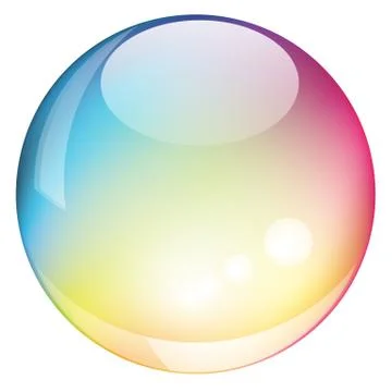 Vector rainbow sphere Stock Illustration