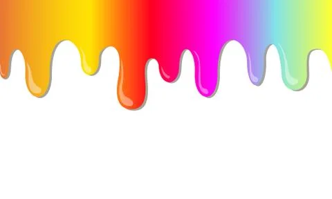 Vector rainbow stains Stock Illustration