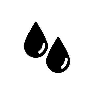 Vector raindrops icon on a white background Stock Illustration