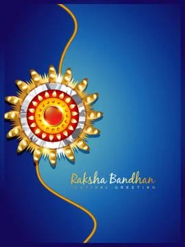 Vector rakhi background Stock Illustration