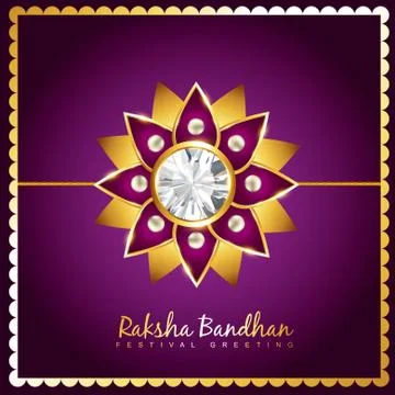 Vector rakhi background Stock Illustration