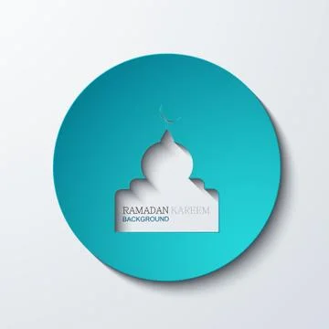 Vector ramadan kareem background. Stock Illustration