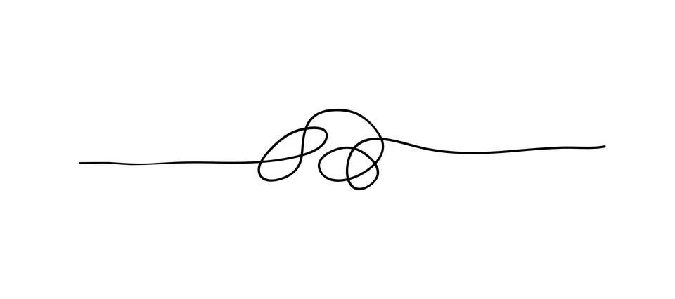 Vector random chaotic lines isolated on white background. Stock Illustration