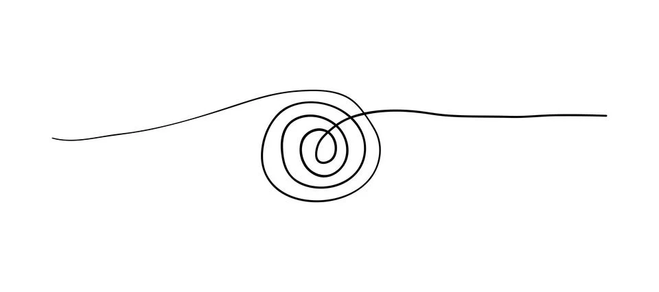 Vector random chaotic lines isolated on white background. Stock Illustration