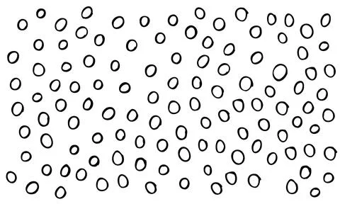 Vector random circles doodle background. Clumsy abstract circles Stock Illustration