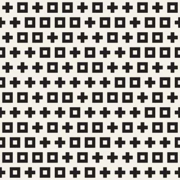 Vector random shapes seamless pattern. Modern stylish irregular texture. Repe Stock Illustration