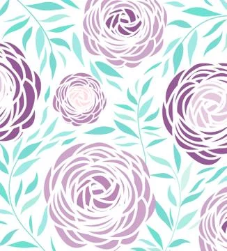 Vector ranunculus flower Stock Illustration