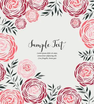 Vector ranunculus flower Stock Illustration