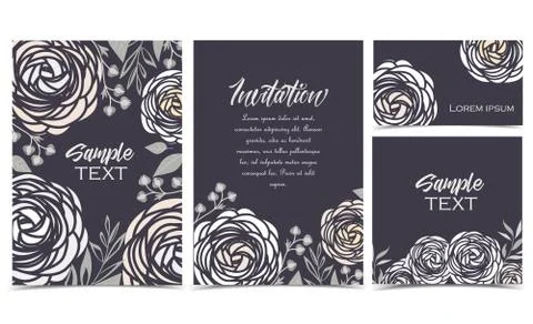 Vector ranunculus flower Stock Illustration