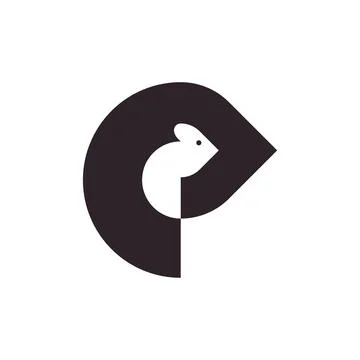 Vector rat in shifted shape style. Digital art Illustrazione stock