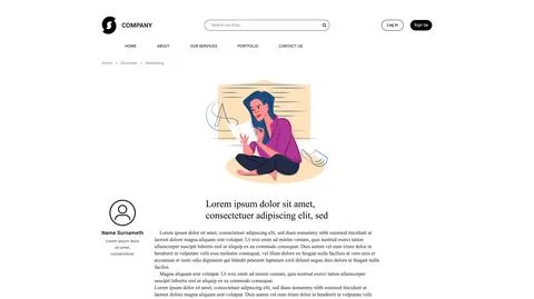 Vector reader in shadow of sharp lines style . Editable illustration Stock Illustration