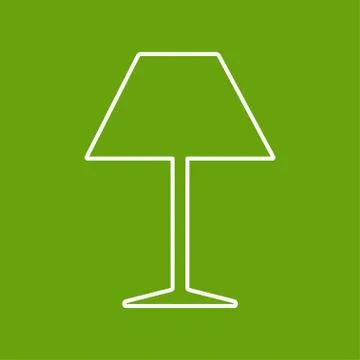Vector reading-lamp icon. Eps10 Stock Illustration