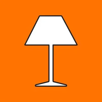 Vector reading-lamp icon. Eps10 Stock Illustration