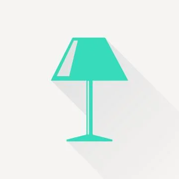 Vector reading-lamp icon Stock Illustration