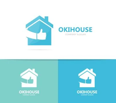Vector of real estate and like logo combination. House and best symbol or icon Stock Illustration