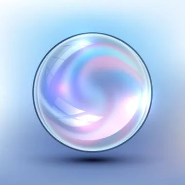 The vector realistic 3d sphere.Fluid mixed colors Ilustración de archivo