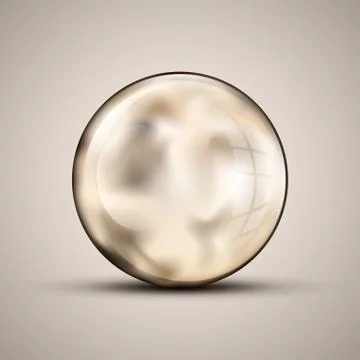 The vector realistic 3d sphere.Vibrant color.Fluid design Illustrazione stock
