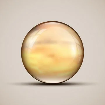 The vector realistic 3d sphere.Vibrant color.Fluid design Illustrazione stock